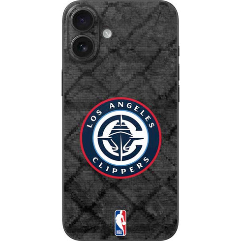 NBA Los Angeles Clippers Black Rust iPhone 16 Plus Skin